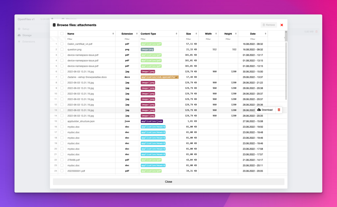 Total.js OpenFiles